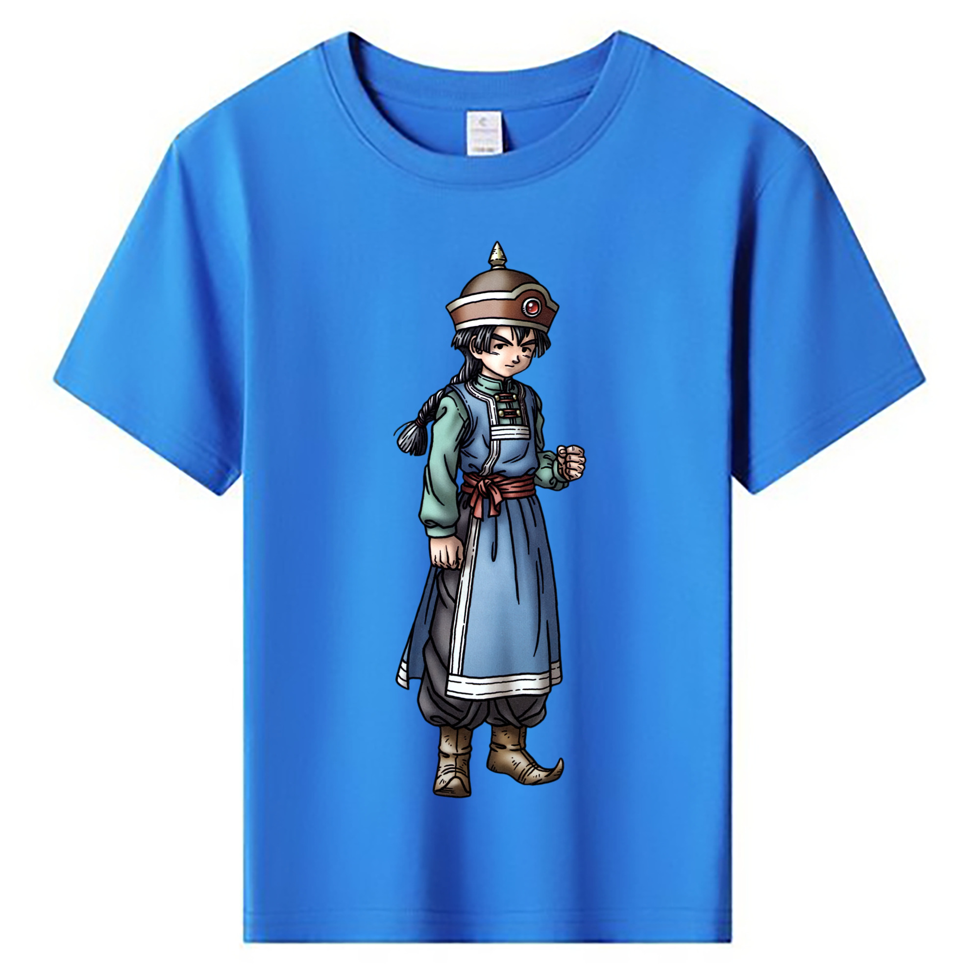 （画像用） ドラゴンクエスト Doragon Kuesuto Dragon Quest 綿100％キッズTシャツ（フロントプリント）